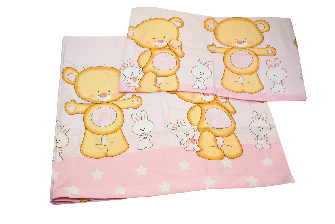 PS 1+1 90x130 40x60 BA potlač pink ružová g macko star 04 B