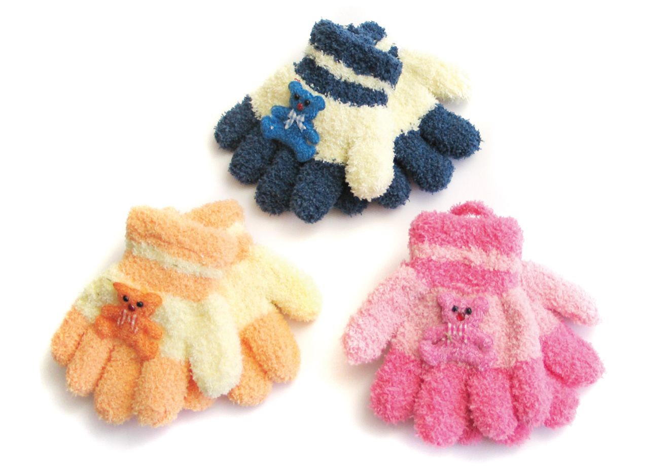 Rukavičky 5 prstové R-094 mix farieb 13,17 cm