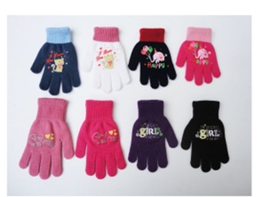 Rukavičky 5 prstové R-012 ADB mix farieb 12,13 cm