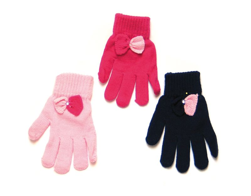 Rukavičky 5 prstové R-046 mix farieb 14,16,18 cm