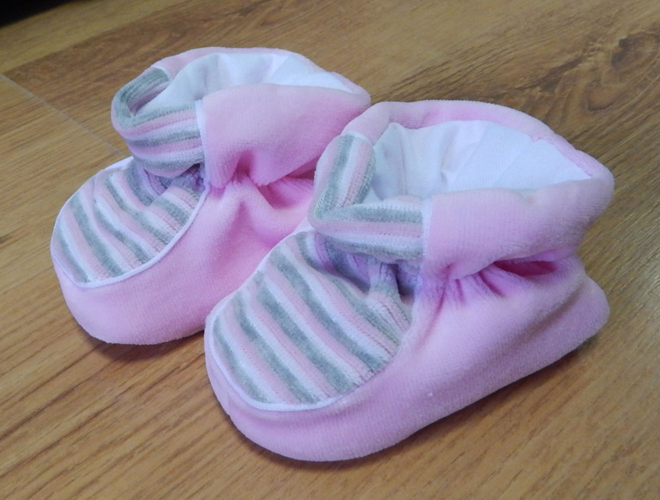 Topánky zamatové B5 nasúvačky gumka dvojfarebné pink ružová