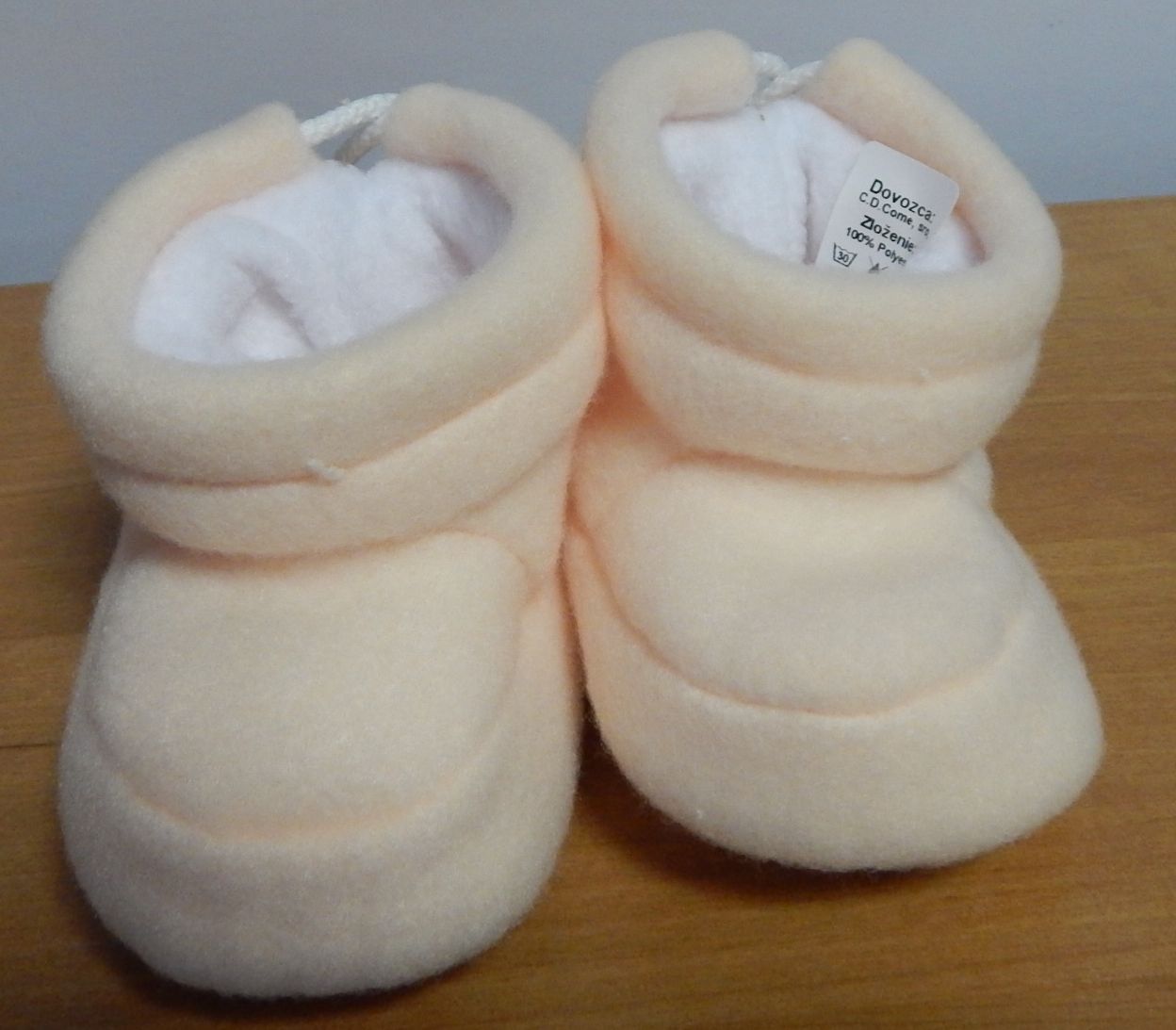 Topánky fleece B3 hladké beige béžová