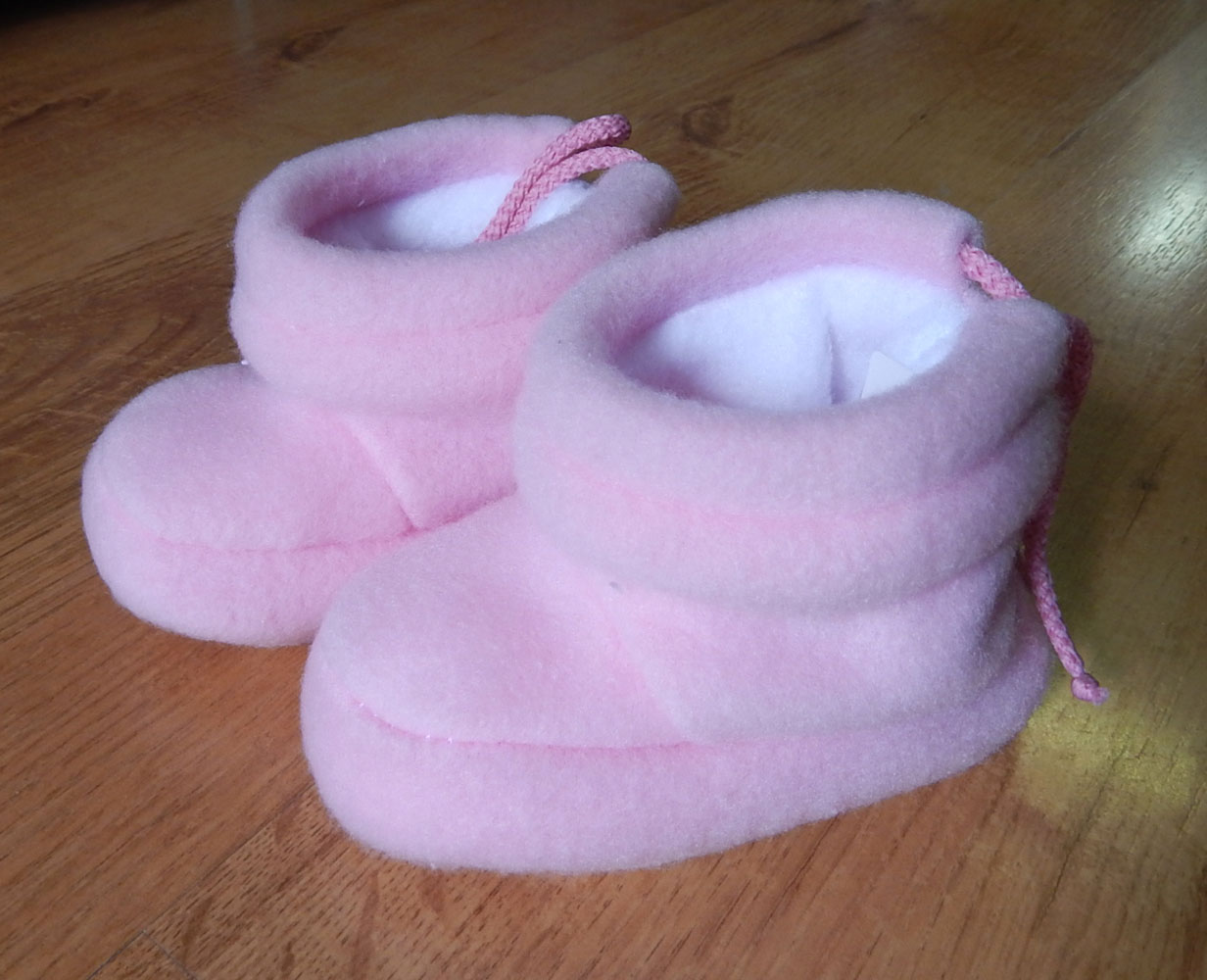 Topánky fleece B3 hladké pink ružová