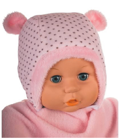 Čiapka Z-Cz085 viazanie MIKI pink ružová 36 38 40 42 44 46