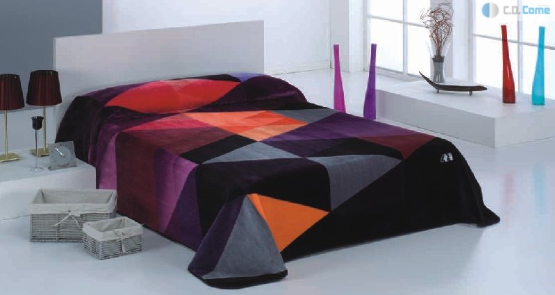 080 Nova Linea 170x240 06 black čierna deka