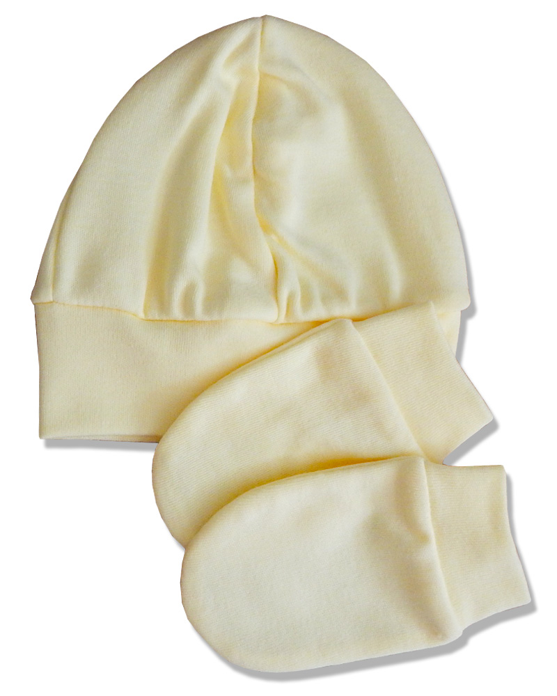 Čiapka a rukavice BA yellow žltá veľ. 36-38