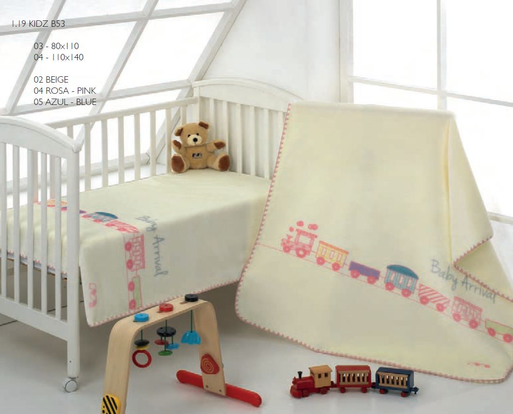 B53 kidz 80x110 05 blue modrá deka