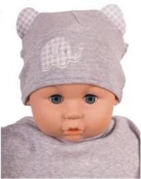 Čiapka Cr-Cz051 Bambi grey šedá 34 36 38 40 42