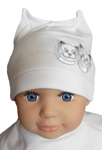 Čiapka Cr-Cz036 Cica white biela 34 36 38 40 42