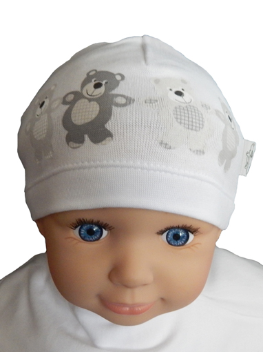 Čiapka Cr-Cz088 Štyria mackovia white biela 34 36 38 40 42