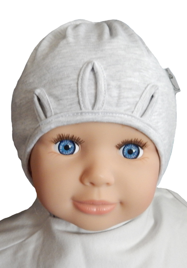 Čiapka WJ-Cz165 viazanie Slzičky grey šedá 36 38 40 42 44