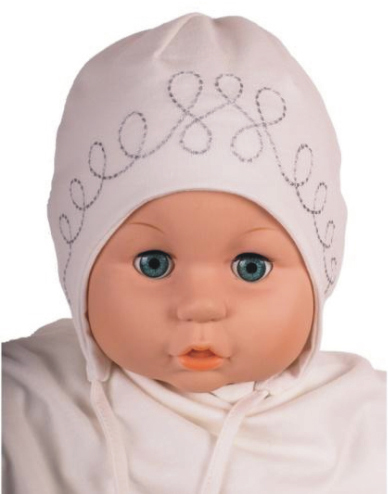 Čiapka WJ-Cz163 viazanie Vlnovky ivory maslová 36 38 40 42 44