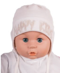 Čiapka WJ-Cz164 viazanie Happy Kids ivory maslová 36 38 40 42 44