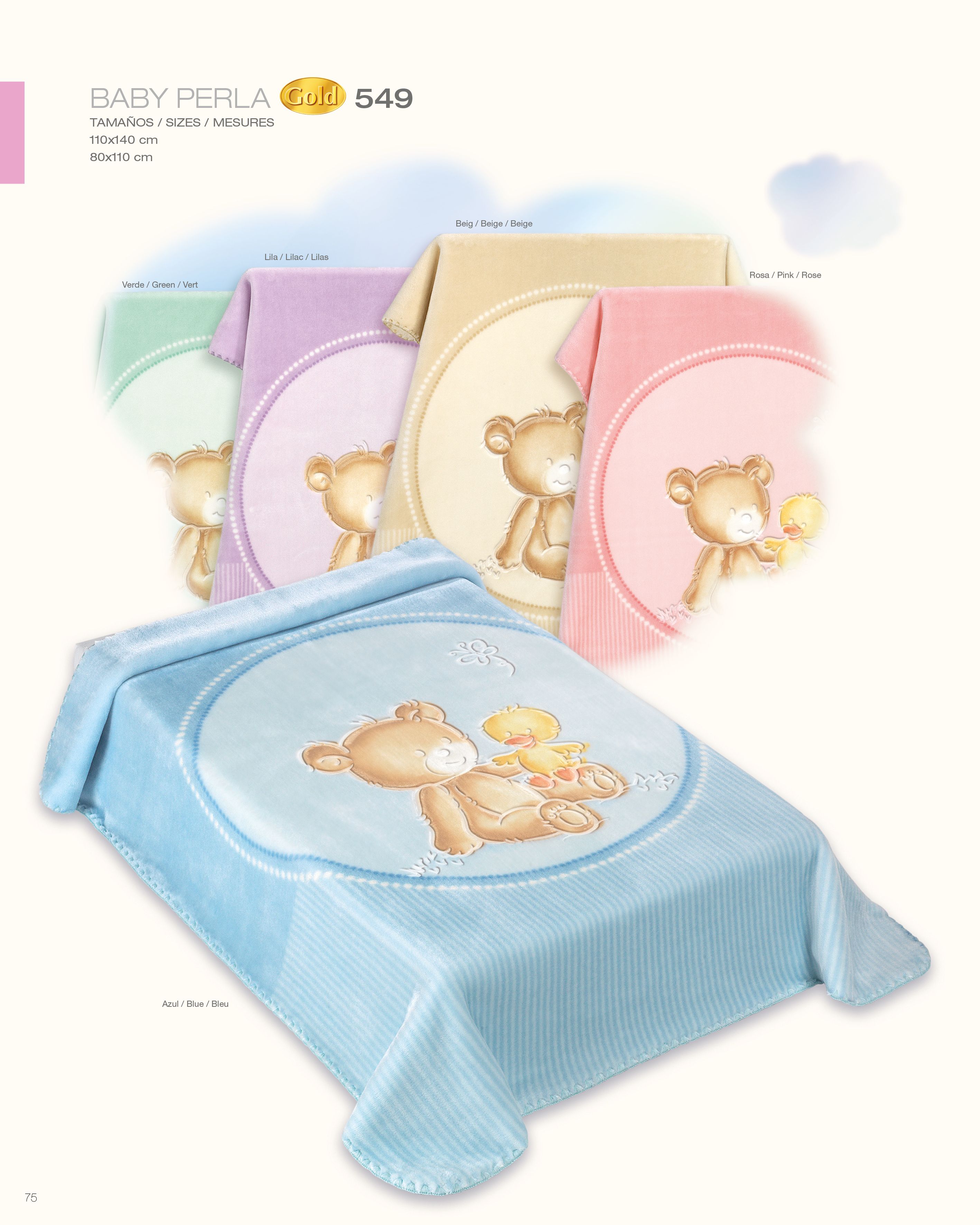 549 80x110 blue modrá deka