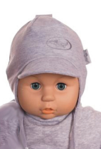 Čiapka WJ-Cz144 viazanie Psík grey šedá 38 40 42 44 46