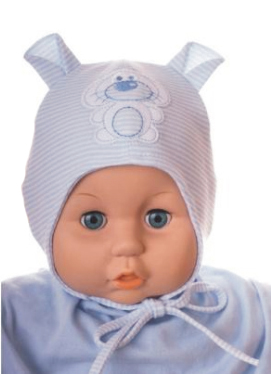 Čiapka WJ-Cz113 viazanie Zajko blue modrá 36 38 40 42 44