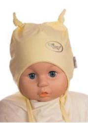 Čiapka WJ-Cz143 viazanie Uzlíky yellow žltá 38 40 42 44 46