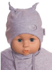 Čiapka WJ-Cz143 viazanie Uzlíky grey šedá 38 40 42 44 46