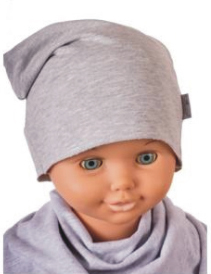 Čiapka WJ-Cz523 Smurf grey šedá 48 50 52 54 56