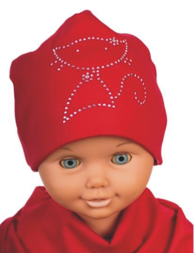 Čiapka WJ-Cz522 Mačička red červená 50 52 54