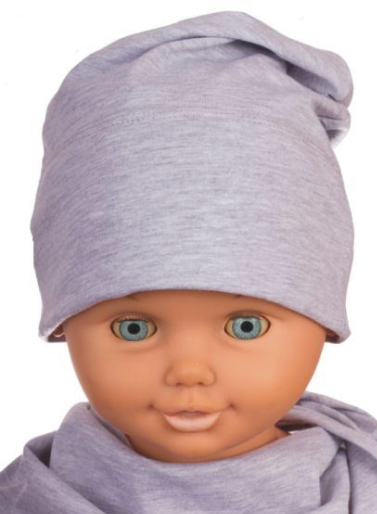 Čiapka WJ-Cz521 Smerf grey šedá 50 52 54