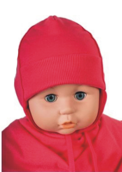 Čiapka WJ-Cz147 viazanie Nord red červená 36 38 40 42 44