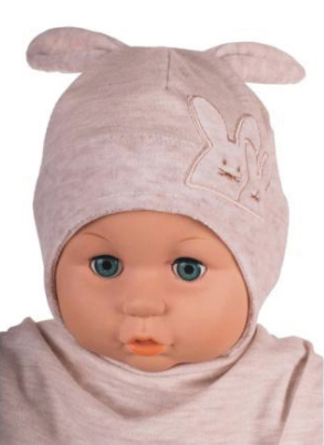 Čiapka WJ-Cz157 viazanie Kraliky beige béžová 36 38 40 42 44