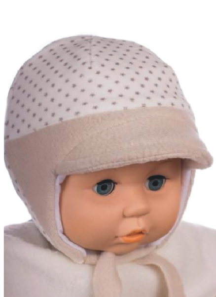 Čiapka Z-Cz049 viazanie Bodky beige béžová 36 38 40 42 44 46