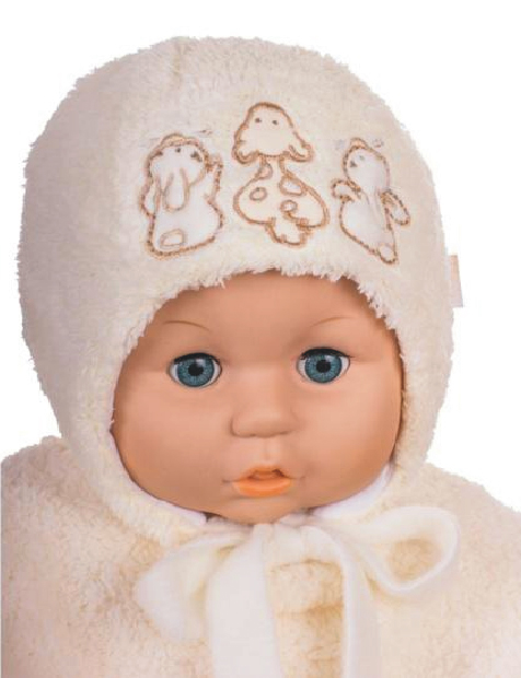 Čiapka Z-Cz019 viazanie Zvieratka beige béžová 36 38 40 42 44 46