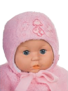 Čiapka Z-Cz019 viazanie Zvieratka pink ružová 36 38 40 42 44 46