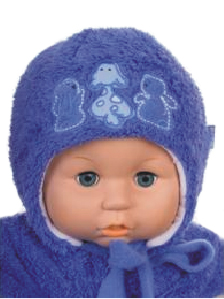 Čiapka Z-Cz019 viazanie Zvieratka blue modrá 36 38 40 42 44 46