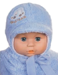 Čiapka Z-Cz018 viazanie Samko blue svetlomodrá 36 38 40 42 44 46