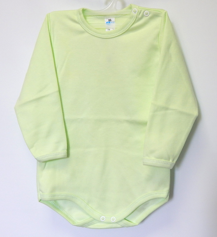 Body dlhý rukáv HX jednofarebné green zelená 86