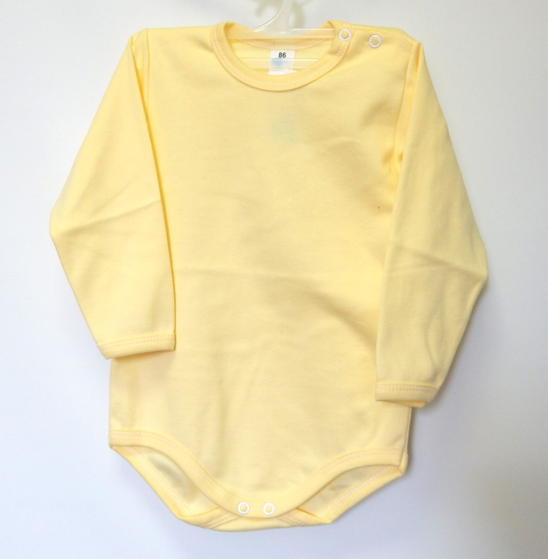 Body dlhý rukáv HX jednofarebné yellow žltá 86