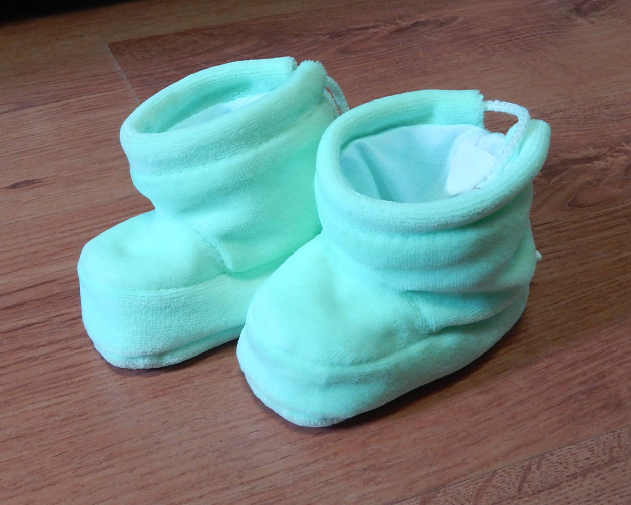 Topánky zamatové B1M nasúvačky green zelená