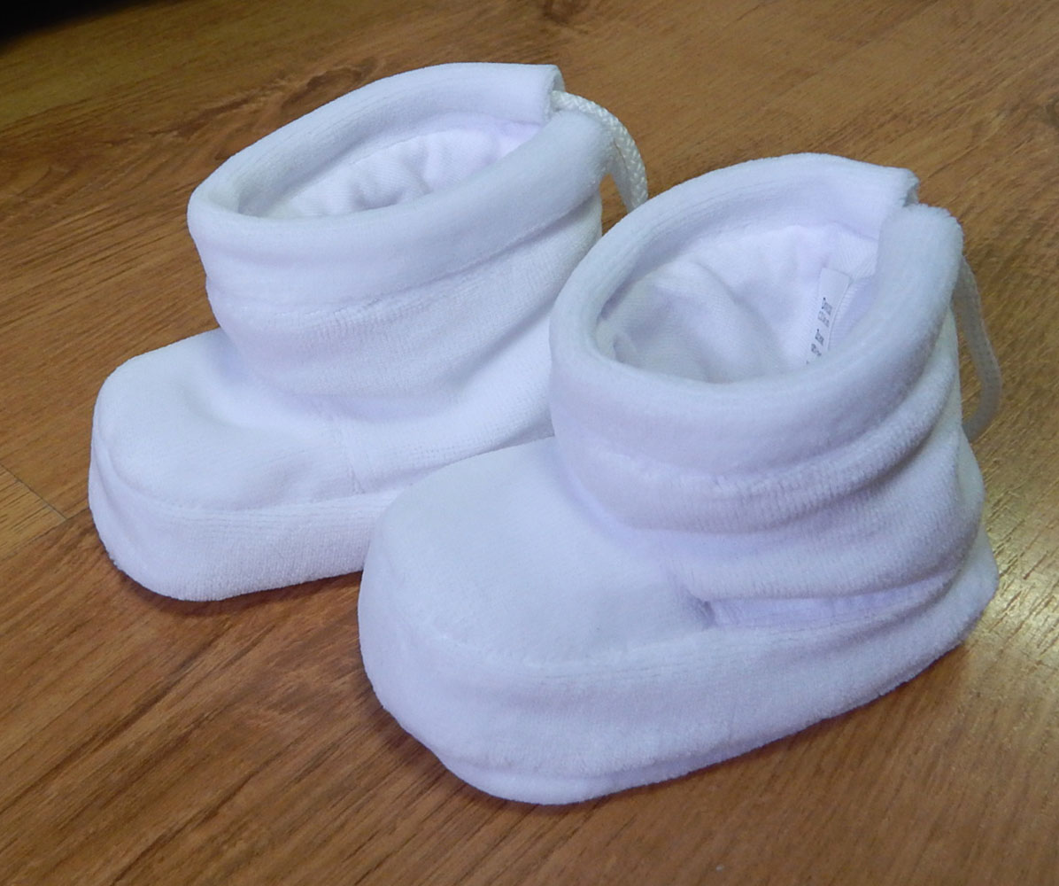 Topánky zamatové B1M nasúvačky white biela