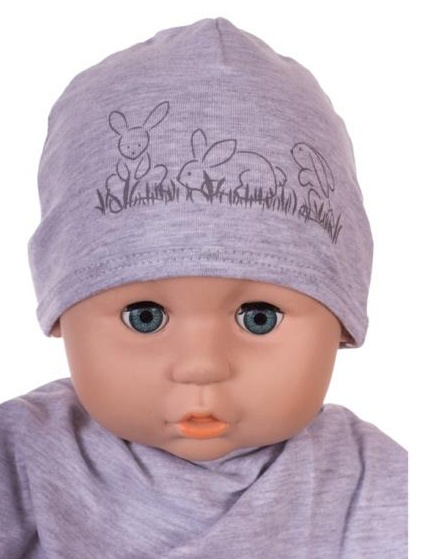 Čiapka Cr-Cz053 Kreslená grey šedá 34 36 38 40 42