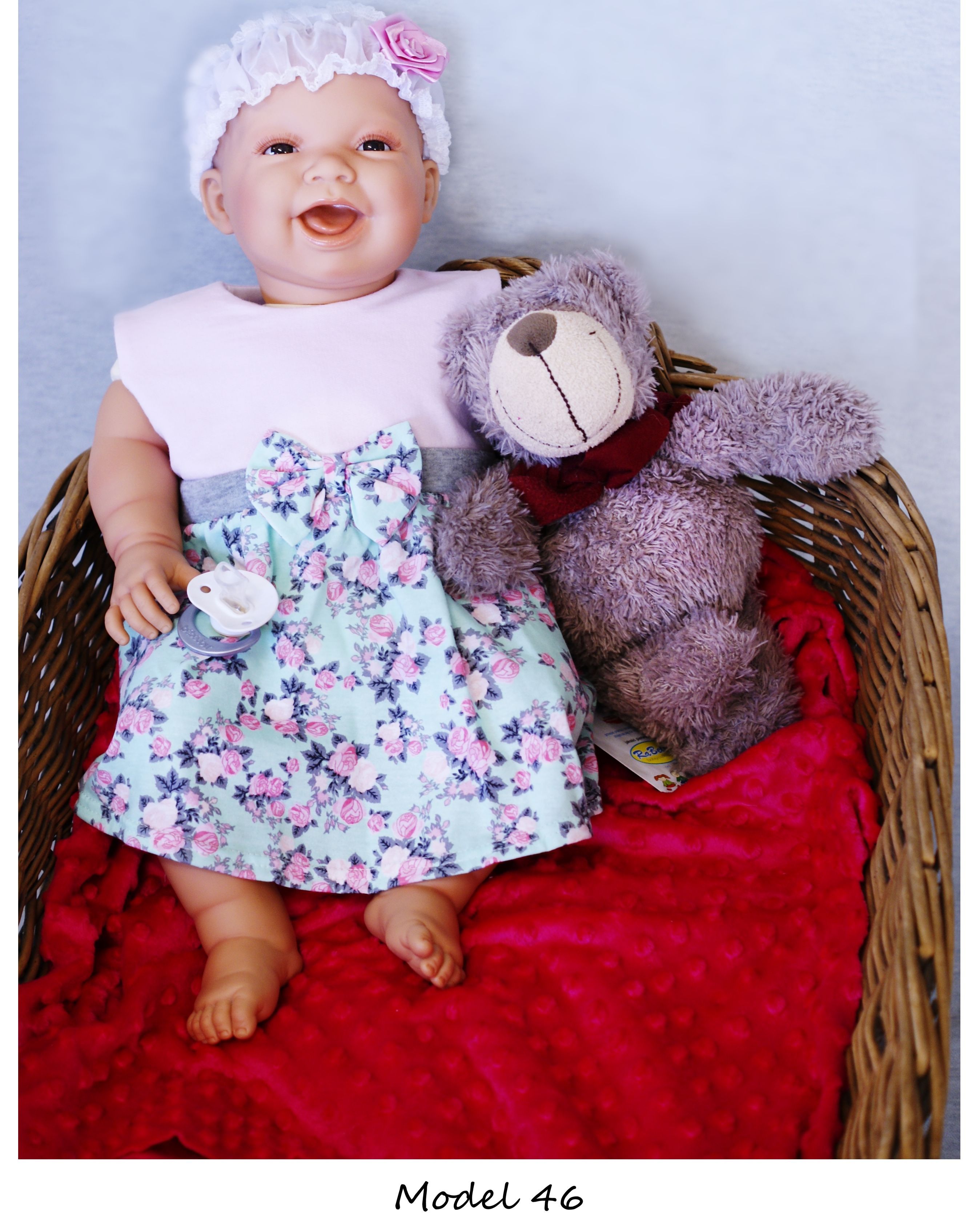 Šaty krátky rukáv body  RB046 grey green zelená šedá kvetin 62