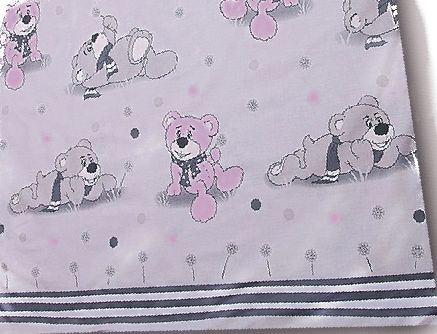 Ochranné hniezdo 180x30 BA potlač grey šedá ružová Kmacko púpava