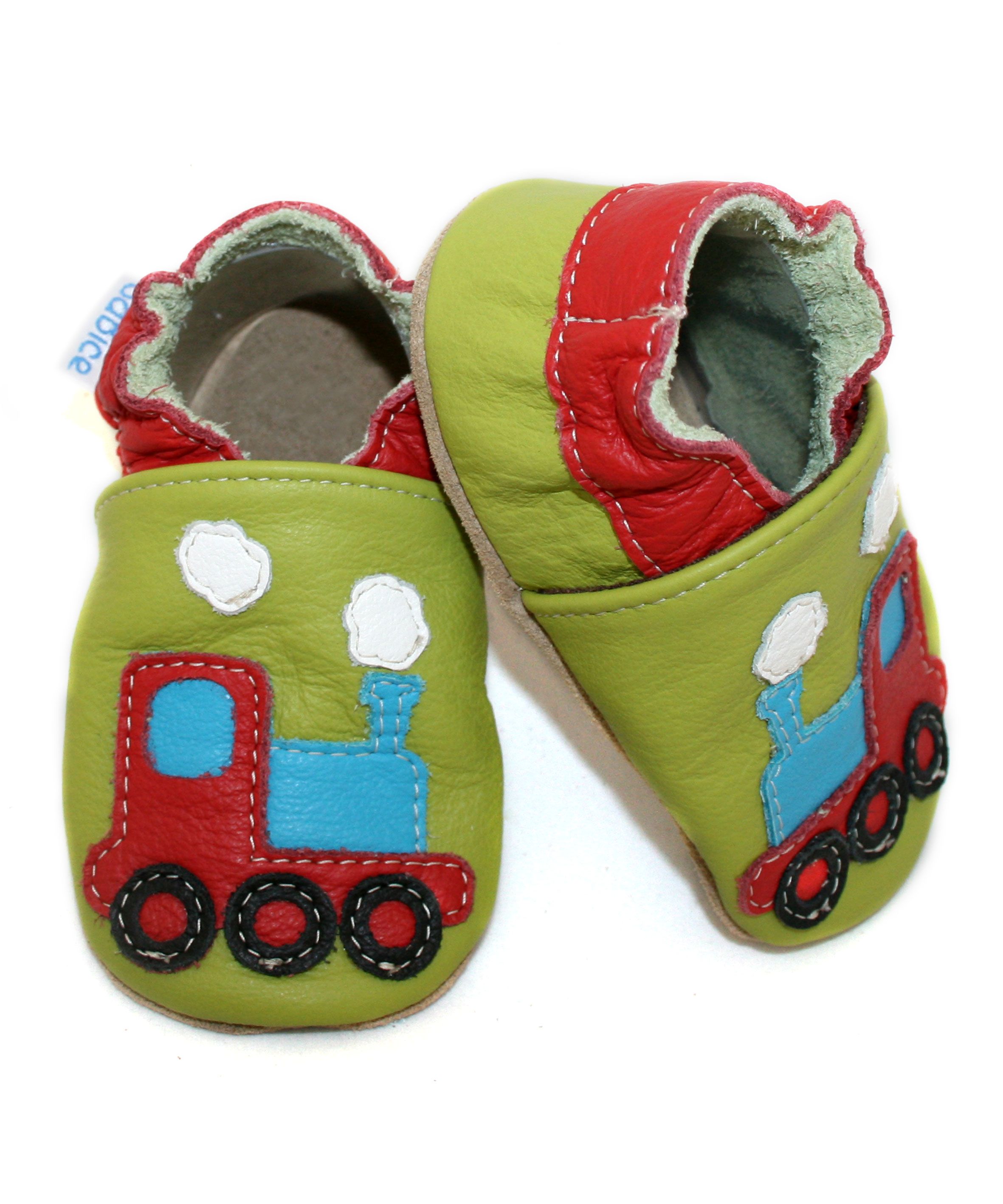 Capačky BA 023 kožené Vláčik green zelená 18/19  6-12 mes.