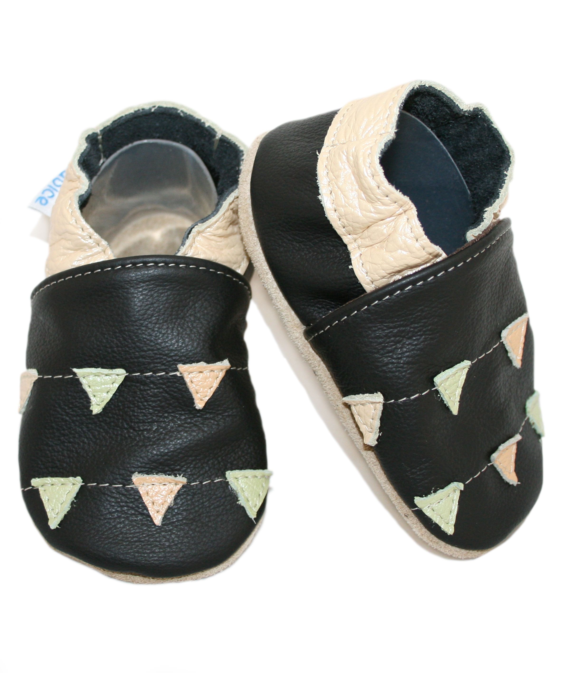 Capačky BE 014 kožené Triangolo black čierna 20/21 12-18 mes