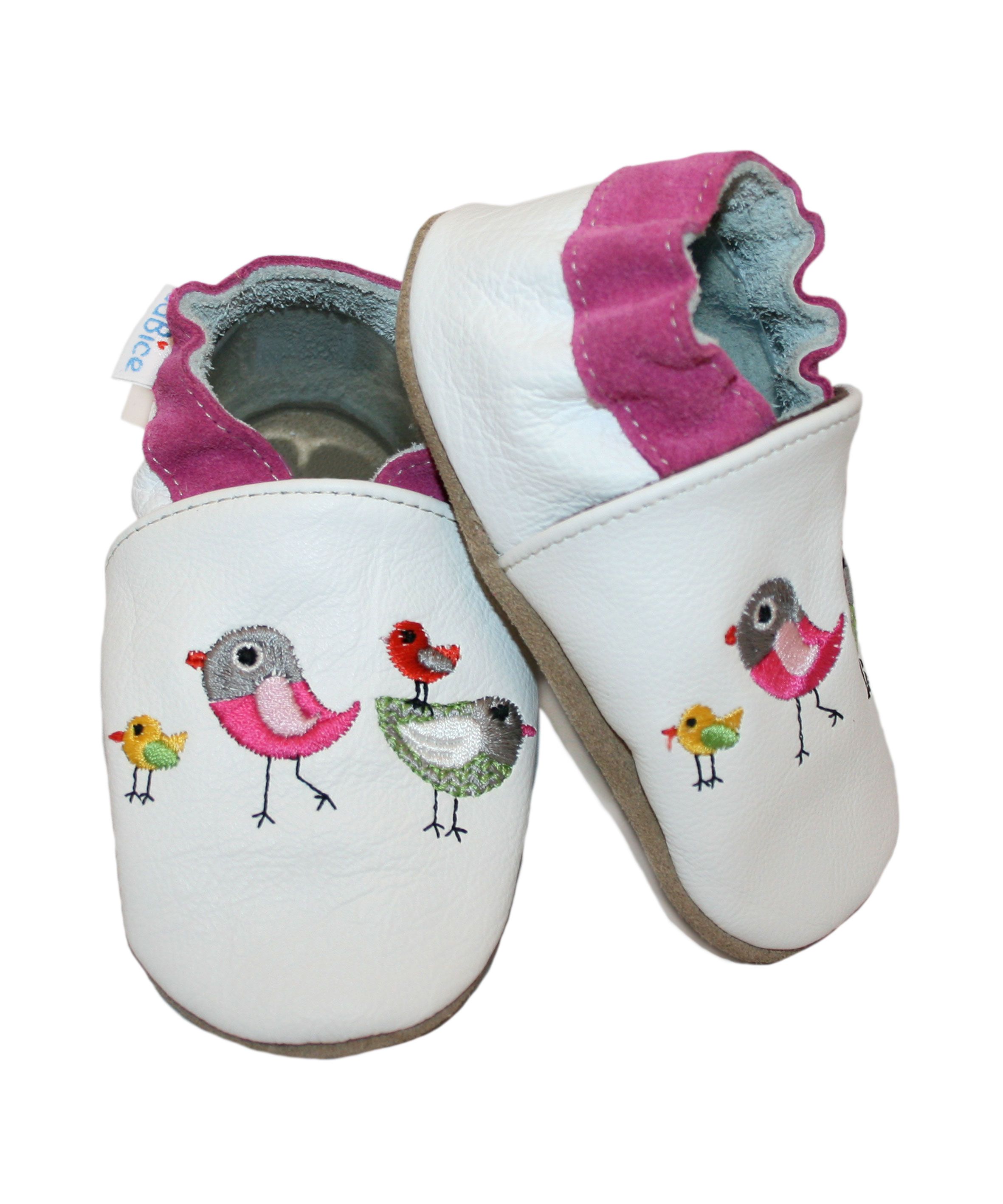 Capačky EM 002 kožené Líška beige béžová 16/17  0-6 mes