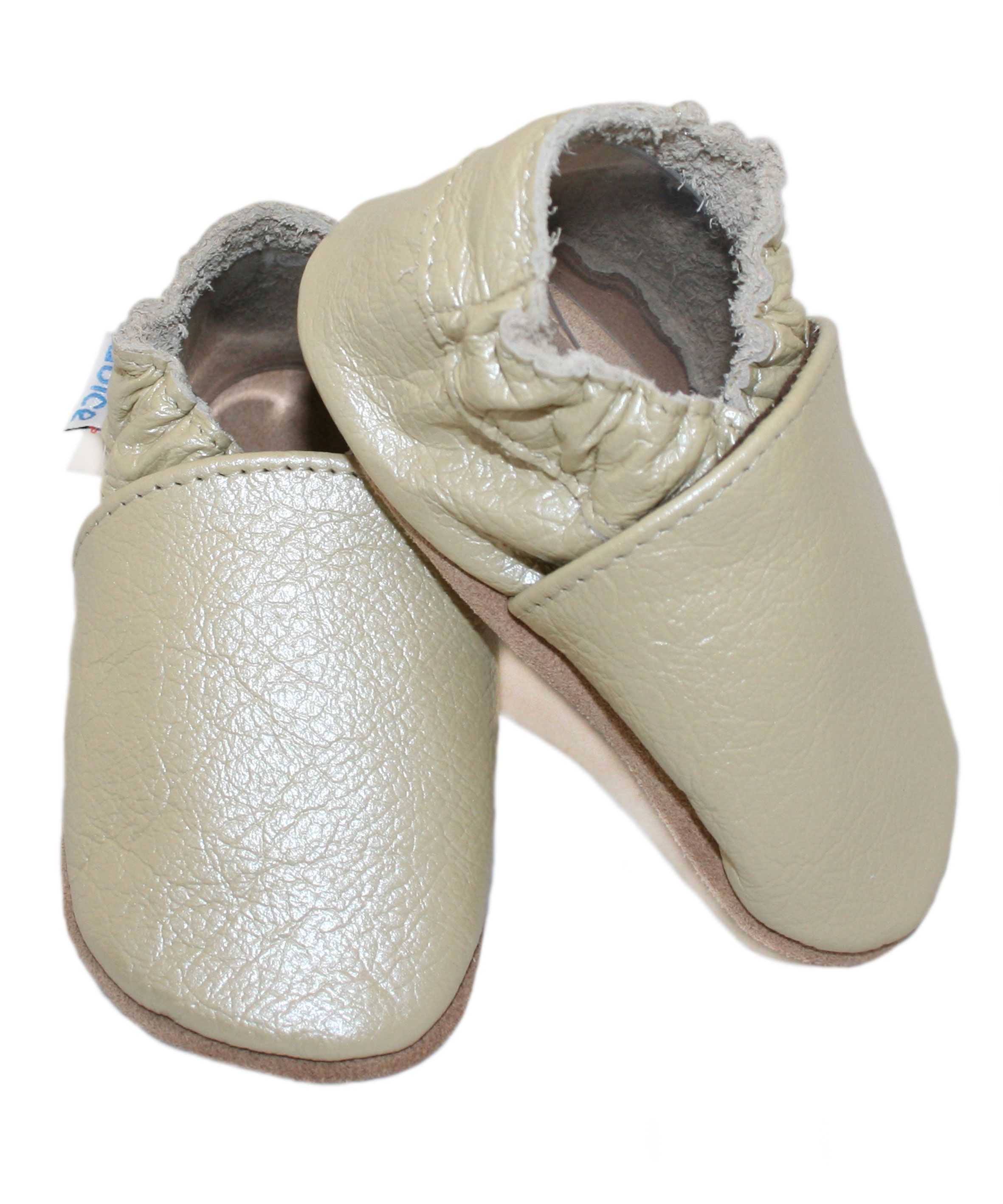 Capačky BE 018 kožené soft hladká green zelená 18/19 6-12 mes