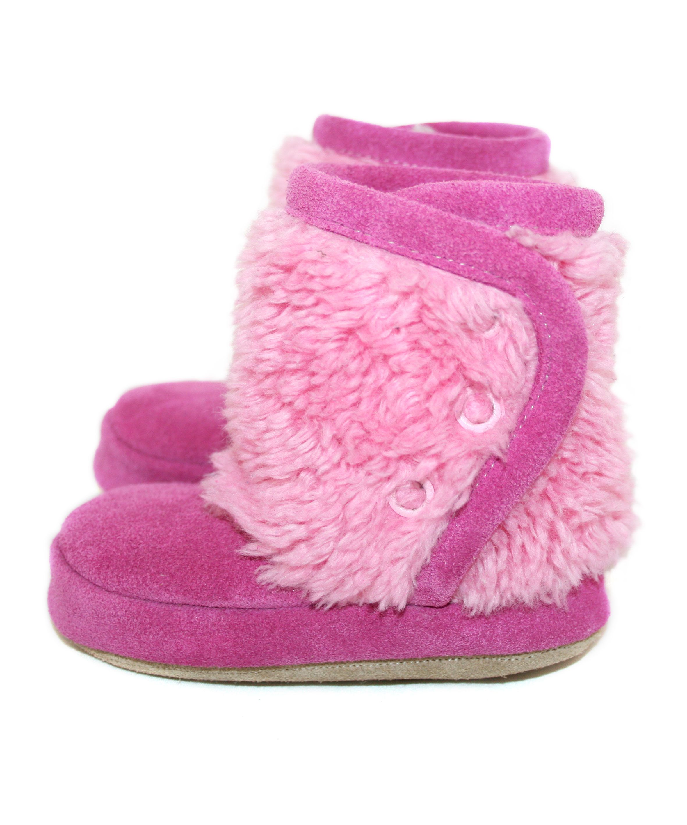 Capačky BW 003 kožené mikroplyš pink ružová 16/17 0-6 mes