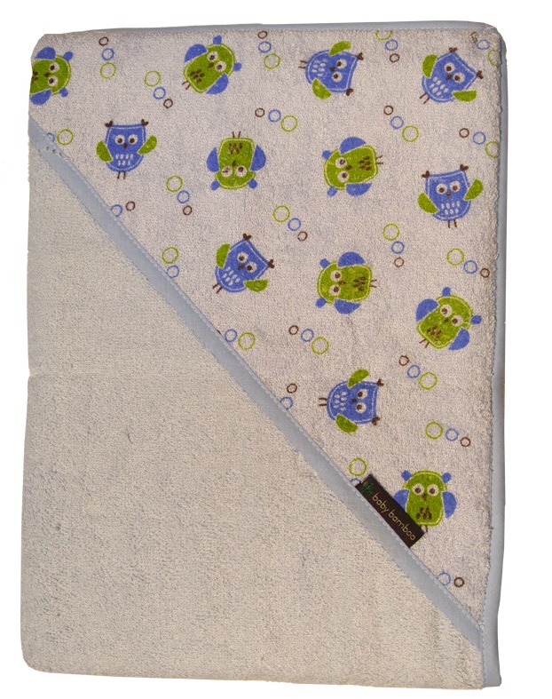 600 triangolo blue modrá osuška 100x100 cm bambus potlač 717