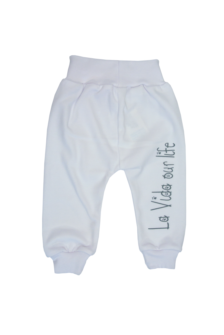 Tepláčiky bavlna white biela 74