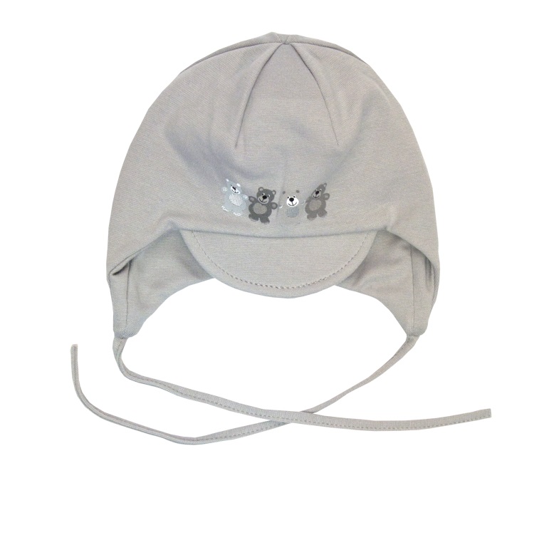 Čiapka WJ-Cz161 viazanie Macko grey šedá 36 38 40 42 44