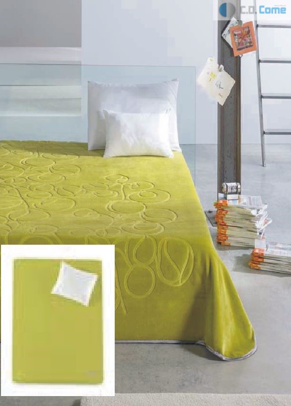 9650 nudos 220x240 37 Green zelená deka