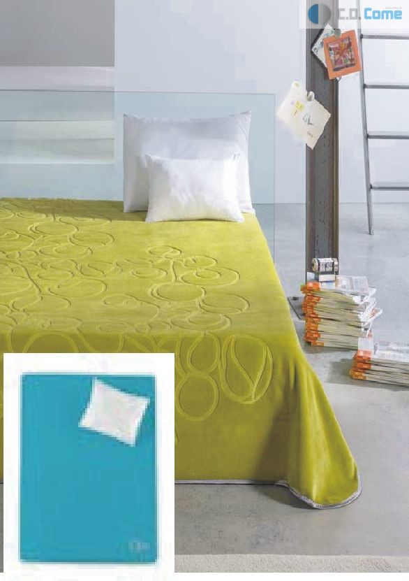 9650 nudos 220x240 58 Turquise tyrkysová deka