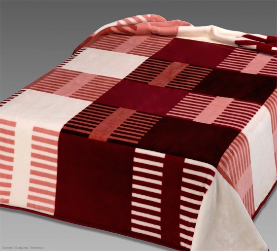 259 220x240 burgundy bordová deka